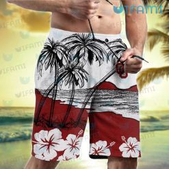 Oklahoma Sooners Hawaiian Shirt Tropical Beach OU Sooners Short