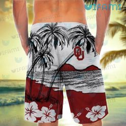 Oklahoma Sooners Hawaiian Shirt Tropical Beach OU Sooners Short Back