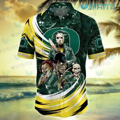 Oregon Ducks Hawaiian Shirt Chucky Jigsaw Jason Freddy Oregon Ducks Present