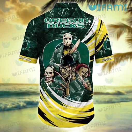 Oregon Ducks Hawaiian Shirt Chucky Jigsaw Jason Freddy Oregon Ducks Gift