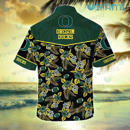 Oregon Ducks Hawaiian Shirt Football Love Peace Oregon Ducks Gift