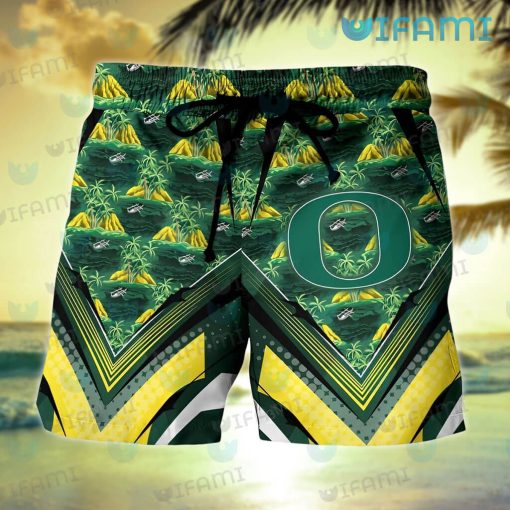 Oregon Ducks Hawaiian Shirt Kayak Island Pattern Oregon Ducks Gift