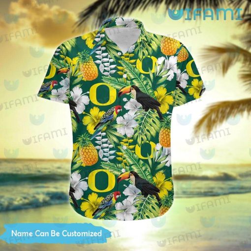 Oregon Ducks Hawaiian Shirt Parrot Toucan Pineapple Custom Oregon Ducks Gift