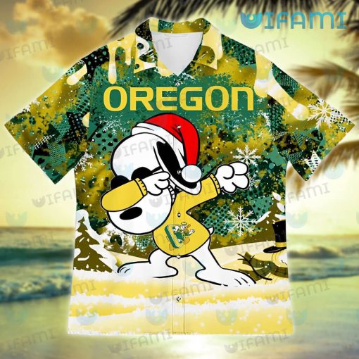 Oregon Ducks Hawaiian Shirt Snoopy Dabbing Oregon Ducks Gift