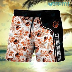 Orioles Hawaiian Shirt Baby Yoda Tropical Flower Baltimore Orioles Short