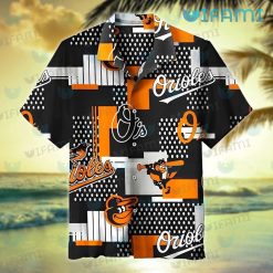 Orioles Hawaiian Shirt Hibiscus Logo Pattern Baltimore Orioles Gift