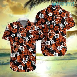 Orioles Hawaiian Shirt Hibiscus Tropical Leaf Baltimore Orioles Gift