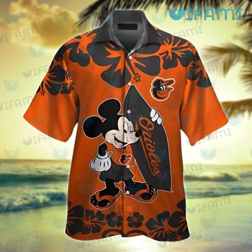 Orioles Hawaiian Shirt Mickey Surfboard Baltimore Orioles Gift