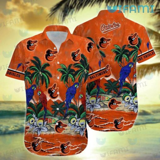 Orioles Hawaiian Shirt Parrot Summer Beach Baltimore Orioles Gift