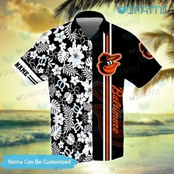 Orioles Hawaiian Shirt Turtle Tropical Flower Personalized Baltimore Orioles Gift
