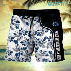 Penn State Hawaiian Shirt Baby Yoda Tropical Flower Penn State Short