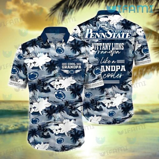 Penn State Hawaiian Shirt Grandpa Cooler Lady Lions Penn State Gift