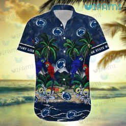 Penn State Hawaiian Shirt Parrot Tropial Beach Penn State Present