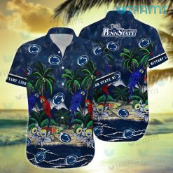 Penn State Hawaiian Shirt Parrot Tropial Beach Penn State Present For Fans