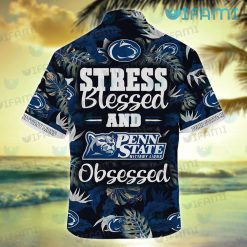 Penn State Hawaiian Shirt Stress Blessed Obsessed Penn State Present For Fans