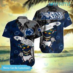 Penn State Hawaiian Shirt Tiki Mask Surfboard Custom Unique Penn State Gifts