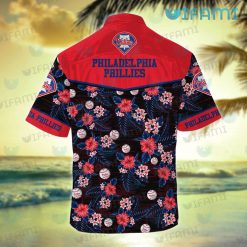 Phillies Hawaiian Shirt Baseball Love Peace Philadelphia Phillies Present Back