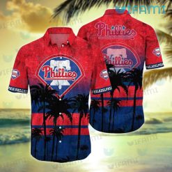 Phillies Hawaiian Shirt Rose Pattern Philadelphia Phillies Gift