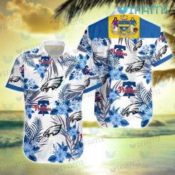 Phillies Hawaiian Shirt Eagles Flag Of Philadelphia Phillies Gift
