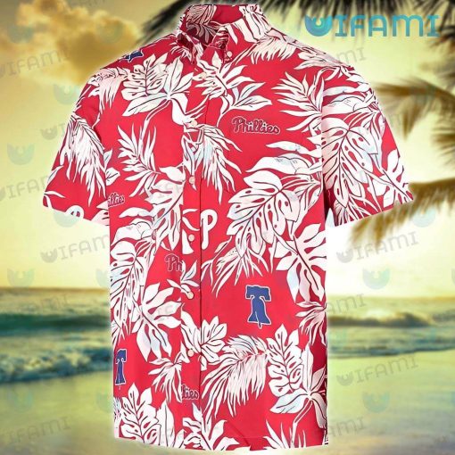 Phillies Hawaiian Shirt Palm Leaves Philadelphia Phillies Gift