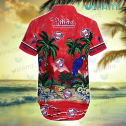 Phillies Hawaiian Shirt Parrot Summer Beach Philadelphia Phillies Gift