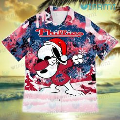 Phillies Hawaiian Shirt Snoopy Dabbing Snowflake Philadelphia Phillies Present