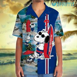 Phillies Hawaiian Shirt Snoopy Surfing Summer Beach Philadelphia Phillies Gift