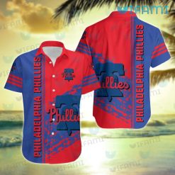 Phillies Hawaiian Shirt Splash Pattern Philadelphia Phillies Gift