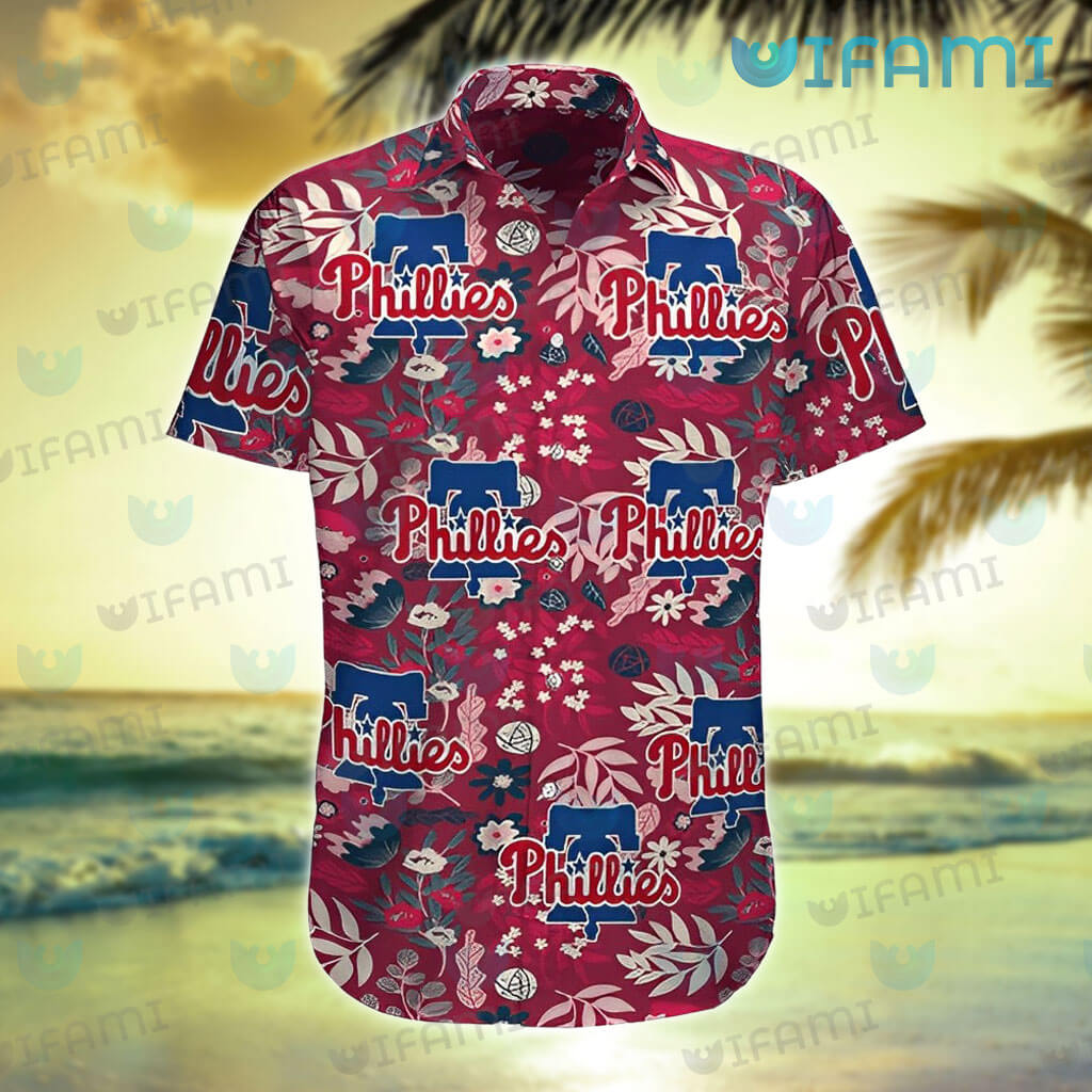 Philadelphia Phillies Tropical Flower Hawaiian Shirt