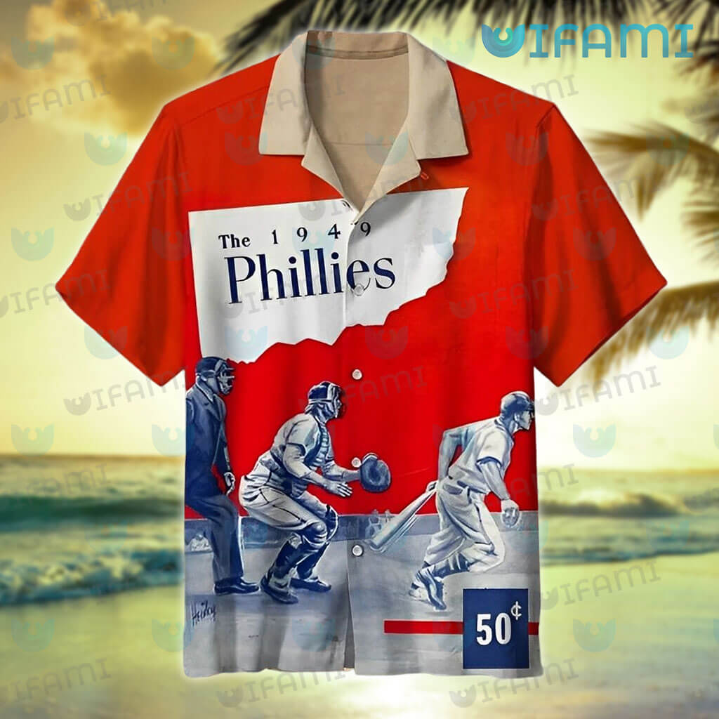 1949 Philadelphia Phillies Hawaiian Shirt - Thoughtful Personalized Gift  For The Whole Family