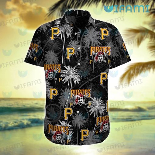 Pirates Hawaiian Shirt Coconut Tree Logo Pittsburgh Pirates Gift