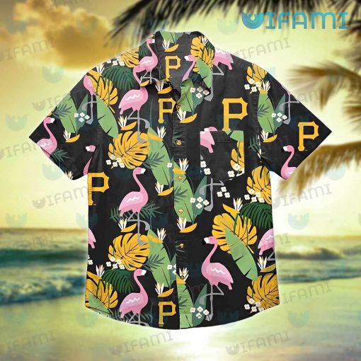 Pirates Hawaiian Shirt Flamingo Banana Leaf Pittsburgh Pirates Gift
