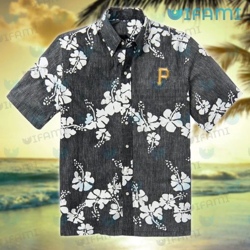 Pirates Hawaiian Shirt Hibiscus Pattern Pittsburgh Pirates Gift