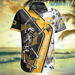 Pirates Hawaiian Shirt Skeleton Dancing Pittsburgh Pirates Present