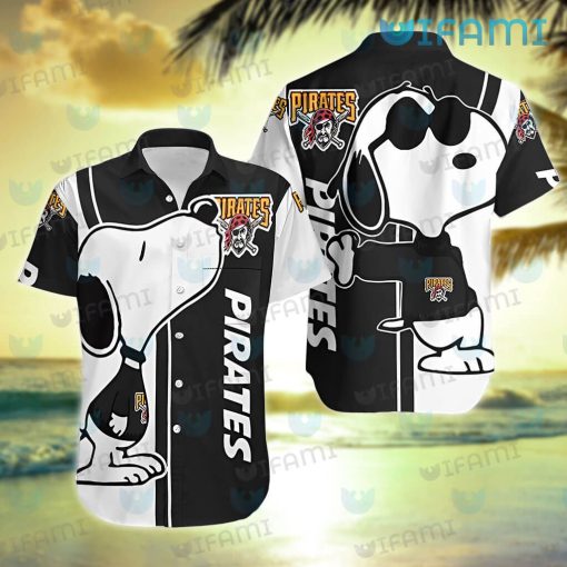 Pirates Hawaiian Shirt Snoopy Kiss Logo Pittsburgh Pirates Gift