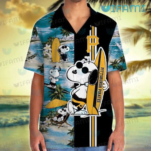 Pirates Hawaiian Shirt Snoopy Surfing Summer Beach Pittsburgh Pirates Gift