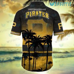 Pittsburgh Pirates Hawaiian Shirt Coconut Tree Pirates Present Back