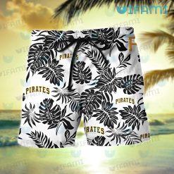 Pittsburgh Pirates Hawaiian Shirt Palm Leaves Pirates Short