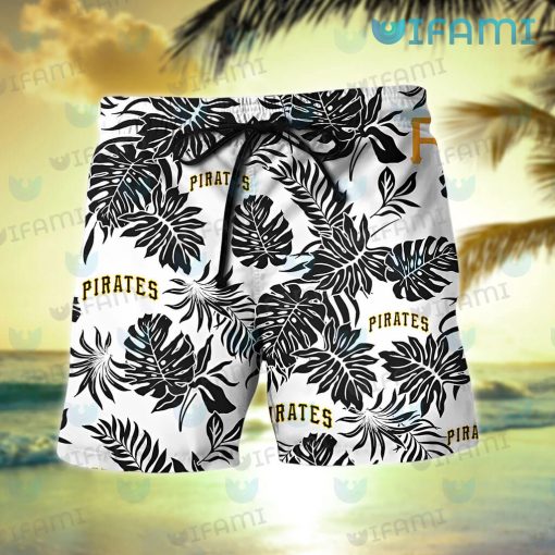 Pittsburgh Pirates Hawaiian Shirt Palm Leaves Pirates Gift