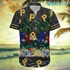 Pittsburgh Pirates Hawaiian Shirt Parrot Couple Tropical Sea Pirates Present