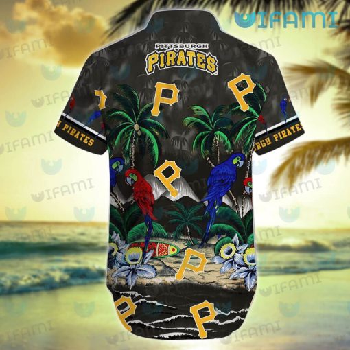 Pittsburgh Pirates Hawaiian Shirt Parrot Couple Tropical Sea Pirates Gift