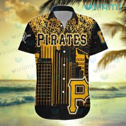 Pittsburgh Pirates Hawaiian Shirt Skyline Pirates Gift
