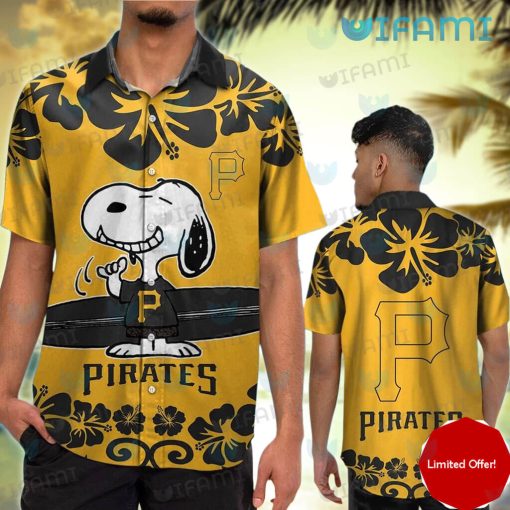 Pittsburgh Pirates Hawaiian Shirt Snoopy Smile Surfboard Pirates Gift