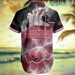 Razorbacks Hawaiian Shirt Godfather Hand Arkansas Razorbacks Present Back