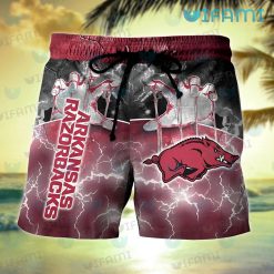 Razorbacks Hawaiian Shirt Godfather Hand Arkansas Razorbacks Short