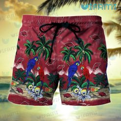 Razorbacks Hawaiian Shirt Parrot Couple Tropical Beach Arkansas Razorbacks Short