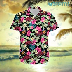 Razorbacks Hawaiian Shirt Plumeria Hibiscus Tropical Leaves Arkansas Razorbacks Present