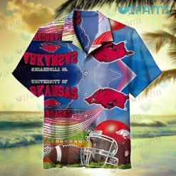 Razorbacks Hawaiian Shirt Stadium Lightning Arkansas Razorbacks Gift