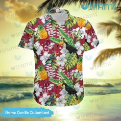 Razorbacks Hawaiian Shirt Toucan Rosella Pineapple Arkansas Razorbacks Present