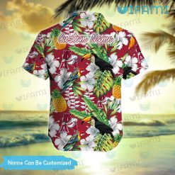 Razorbacks Hawaiian Shirt Toucan Rosella Pineapple Arkansas Razorbacks Present Back